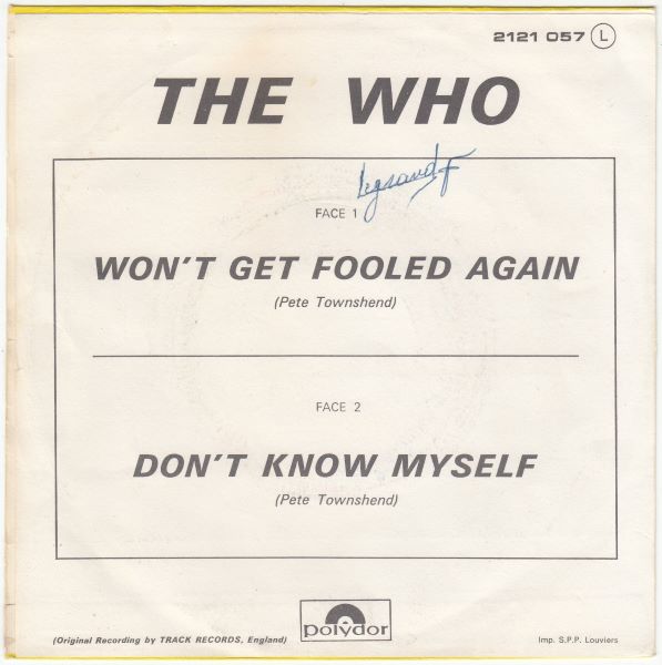 Won't Get Fooled Again / Don't Know Myself - Image 2