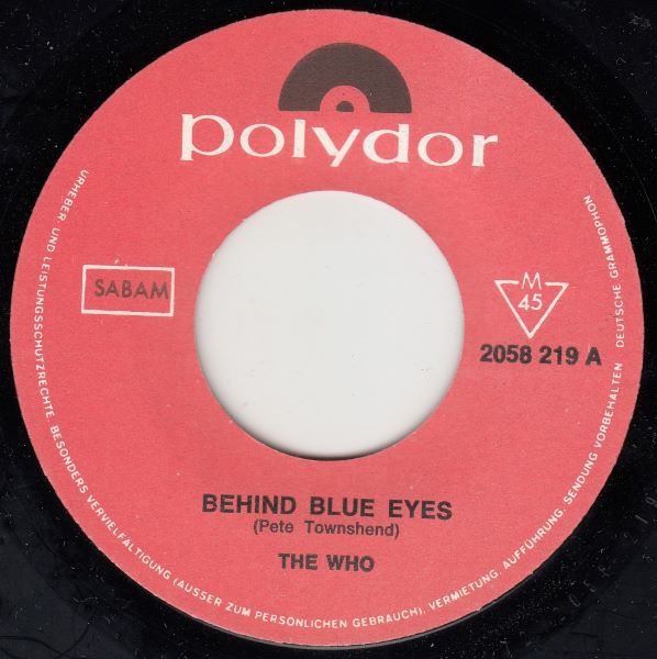 Behind Blue Eyes / Going Mobile - Image 3