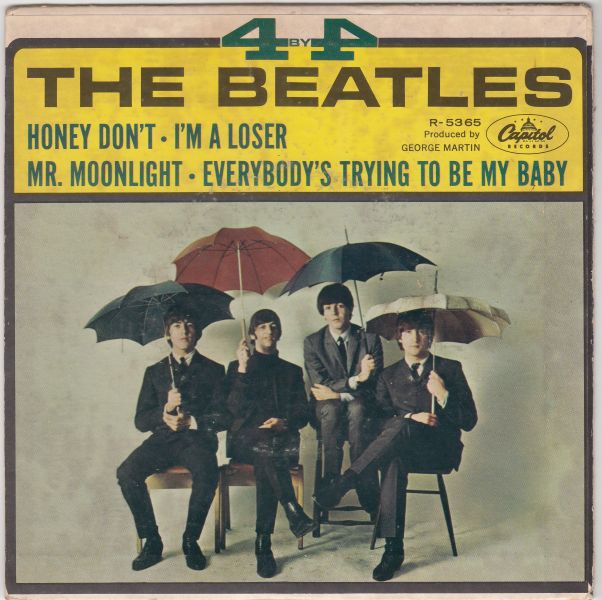 4-By The Beatles : Honey Don't / I'm A Loser / Mr Moonlight / Everybody's Trying - Image 2
