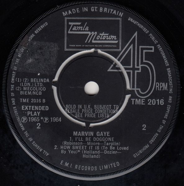 Ain't That Peculiar / Pretty Little Baby / I'll Be Doggone / How Sweet It Is - Image 3