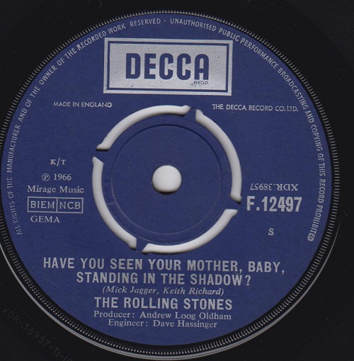Have You Seen Your Mother Baby Standing In The Shadow / Who's Driving Your Plane