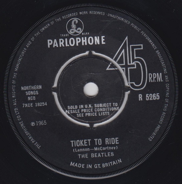 Ticket To Ride / Yes It Is