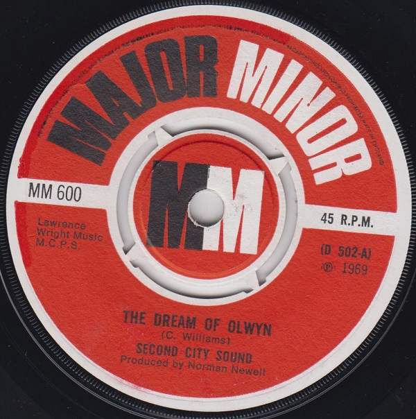 SECOND CITY SOUND - A Touch Of Velvet A Sting Of Brass / The Dream Of Olwyn - 7inch (SP)