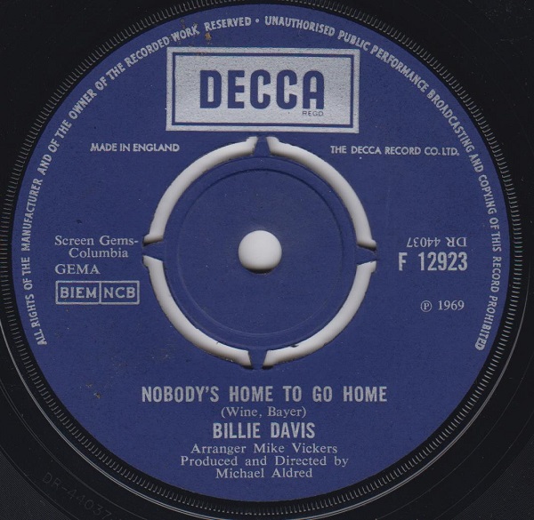 Nobody's Home To Go Home / I Can Remember