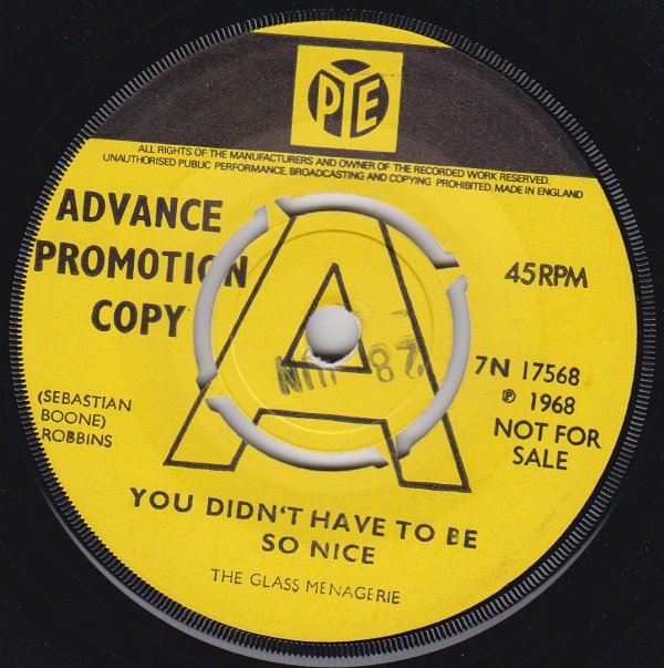 You Didn't Have To Be So Nice / Let's All Run To The Sun