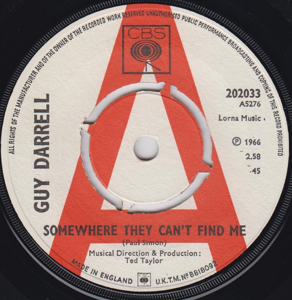 Somewhere They Can't Find Me / It Takes A Lot To Laugh It Takes A Train To Cry