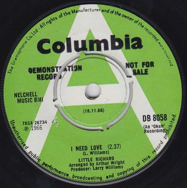 I Need Love / The Commandments Of Love