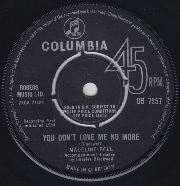 Don't Cross Over To My Side Of The Street / You Don't Love Me No More