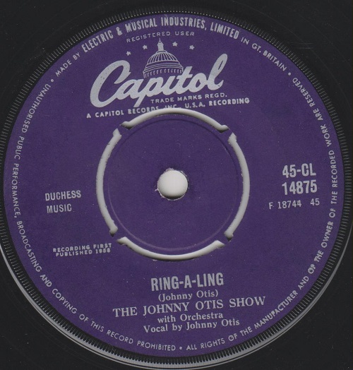 Ring-A-Ling / The Johnny Otis Hand Jive