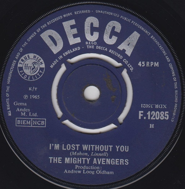 I'm Lost Without You / Blue Turns To Grey