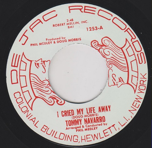 TOMMY NAVARRO - I Cried My Life Away / Club Of Broken Hearts - Disque 45T (SP 2 titres)