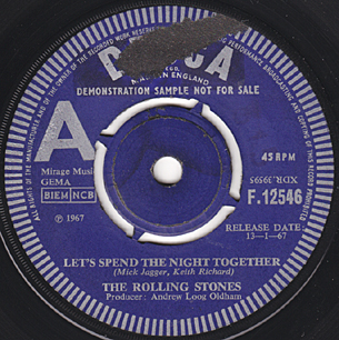 Let's Spend The Night Together / Ruby Tuesday