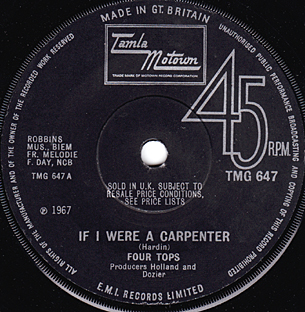 If I Were A Carpenter / Your Love Is Wonderful