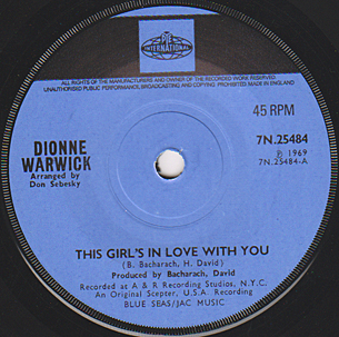 This Girl's In Love With You / Dream Sweet Dreamer