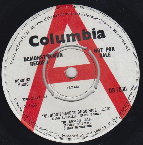 You Didn't Have To Be So Nice / Gin House