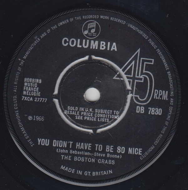 You Didn't Have To Be So Nice / Gin House