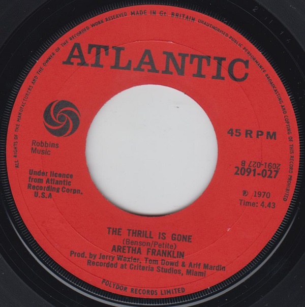 Don't Play That Song / The Thrill Is Gone - Image 2