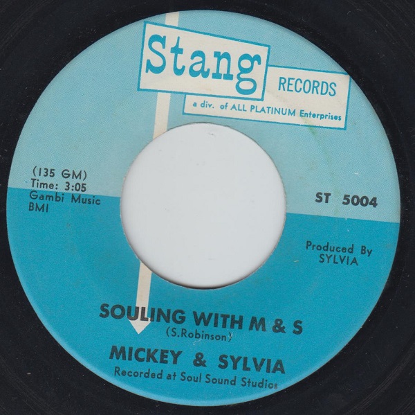MICKEY & SYLVIA - Souling With M & S / Rocky Racoon - Disque 45T (SP 2 titres)