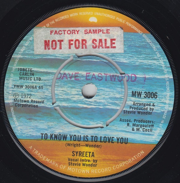 To Know You Is To Love You / Happiness