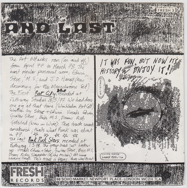 First And Last : Punk Rock Stars / Rat City - Image 2