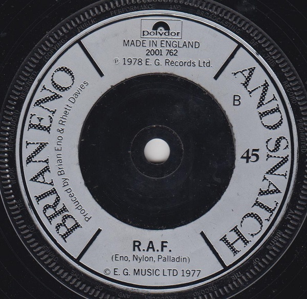 King's Lead Hat / Brian Eno and Snatch - R.A.F. - Image 2