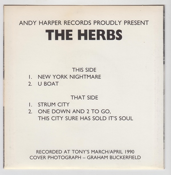 The E.P : New York Nightmare / U Boat / Strum City / One Down And Two To Go, This City Sure Has Sold It's Soul - Image 2