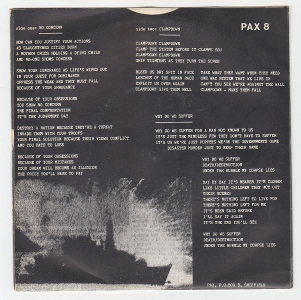 No Concern / Clampdown / Why Do We Suffer - Image 2
