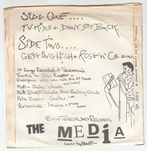 No Darling. I Love The Media EP - T.V. Kids / Don't Sit Back / Getting High / Rose 'n' Crown - Image 2