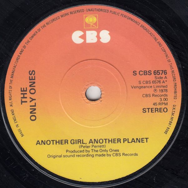 Another Girl Another Planet / As My Wife Says