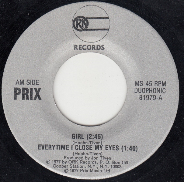Girl / Everytime I Close My Eyes / Zero