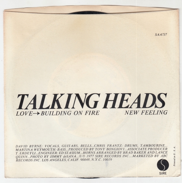 Love Goes To Building On Fire / New Feeling - Image 2