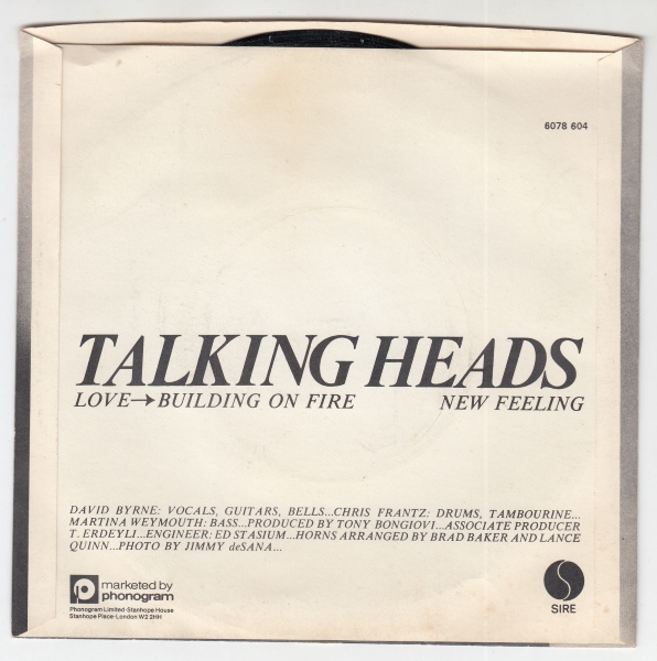 Love Goes To Building On Fire / New Feeling - Image 2