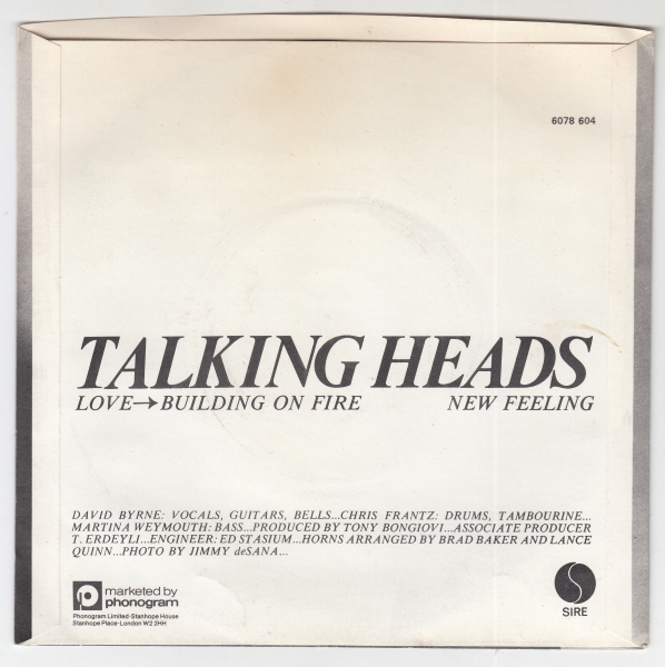 Love Goes To Building On Fire / New Feeling - Image 2