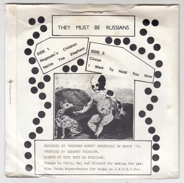 They Must Be Russians EP : Nagasaki's Children / Nellie The Elephant / Circus / I Want To Hold You Now - Image 2