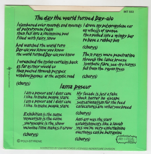 The Day The World Turned Day-glo / Iama Poseur - Image 2