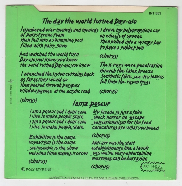 The Day The World Turned Day-glo / Iama Poseur - Image 2