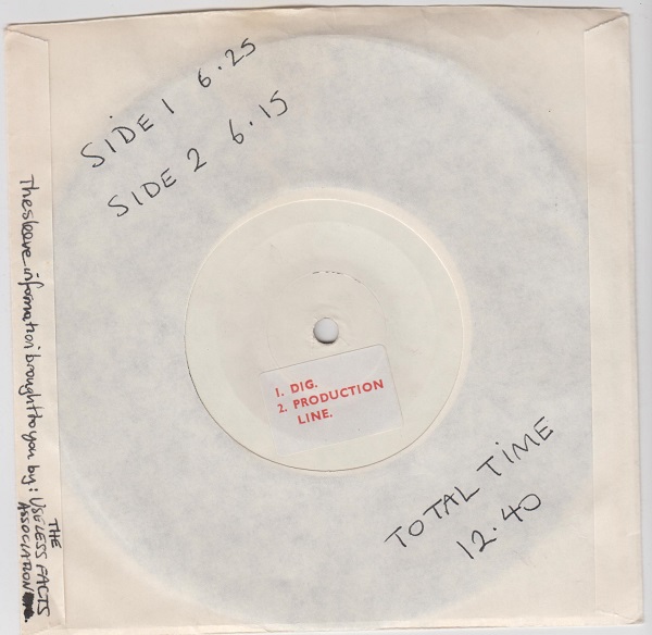 Production Line E.P. : Dig / Production Line / He Feels Like A Doris / I Like Sound / Innocent - Image 3