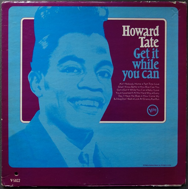 HOWARD TATE - Get It While You Can - Disque 33T