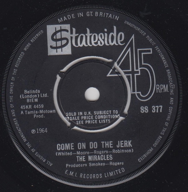 Come On Do The Jerk / Baby Don't You Go