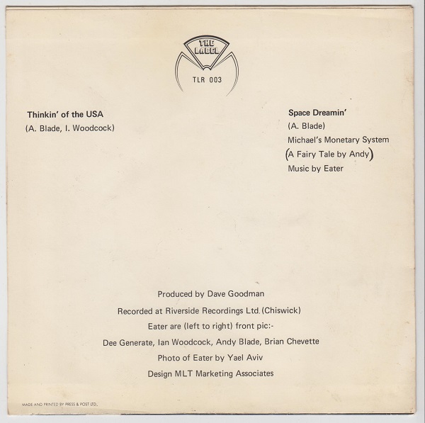 Thinkin' Of The USA / Space Dreamin' / Michaels Monetary System - Image 2