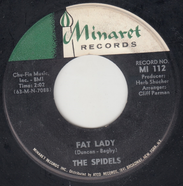 SPIDELS - Fat Lady / I'll Catch A Rainbow - Disque 45T (SP 2 titres)