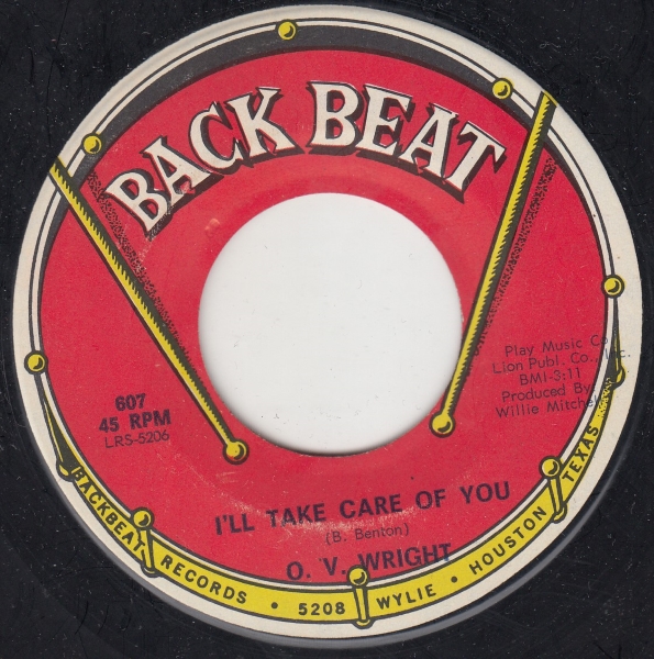 O.V. WRIGHT - I'll Take Care Of You / Why Not Give Me A Chance - 7inch (SP)