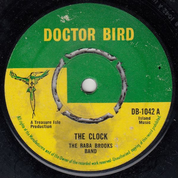 BABA BROOKS BAND / THE SILVERTONES WITH LYNN TAIT AND COMETS - The Clock / Silvertones With Lynn Tait And Comets - Raindrops - 7inch (SP)