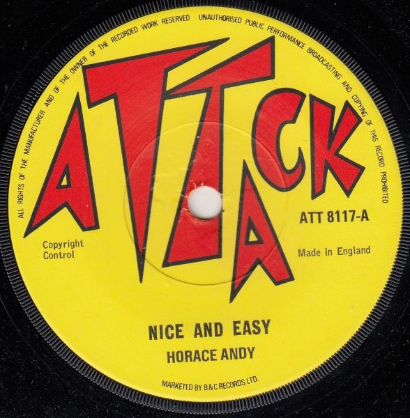 HORACE ANDY - Nice And Easy / Nice And Easy - Disque 45T (SP 2 titres)