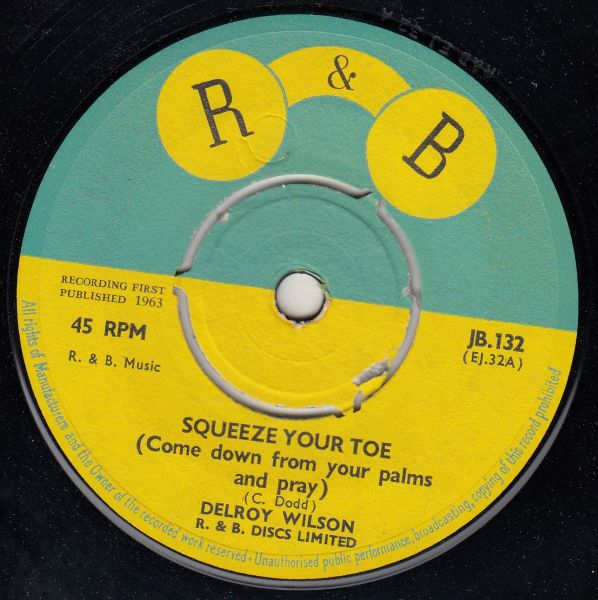 DELROY WILSON / DIMPLES AND DELROY - Squeeze Your Toe (Come Down From Your Palms And Pray) / Dimples and Delroy - Sugar Pie - Disque 45T (SP 2 titres)