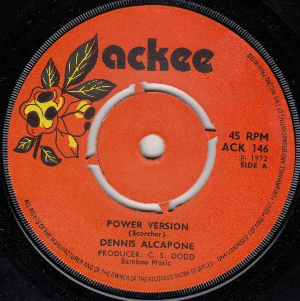 DENNIS ALCAPONE / BLUES BLASTERS - Power Version / Blues Blasters - Martie - 7inch (SP)