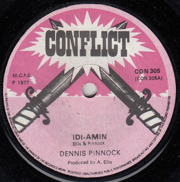 DENNIS PINNOCK - Idi-Amin / Idi-Dub - Disque 45T (SP 2 titres)