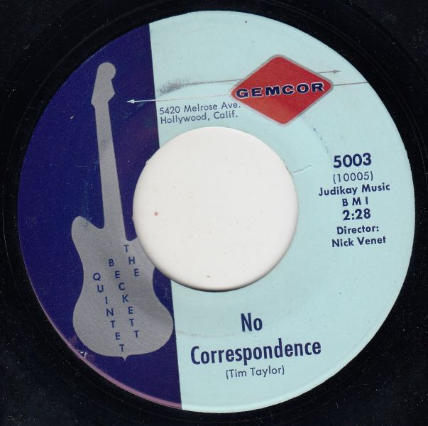 No Correspondence / It's All Over Now Baby Blue