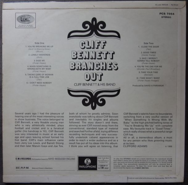 Cliff Bennett Branches Out - Image 2