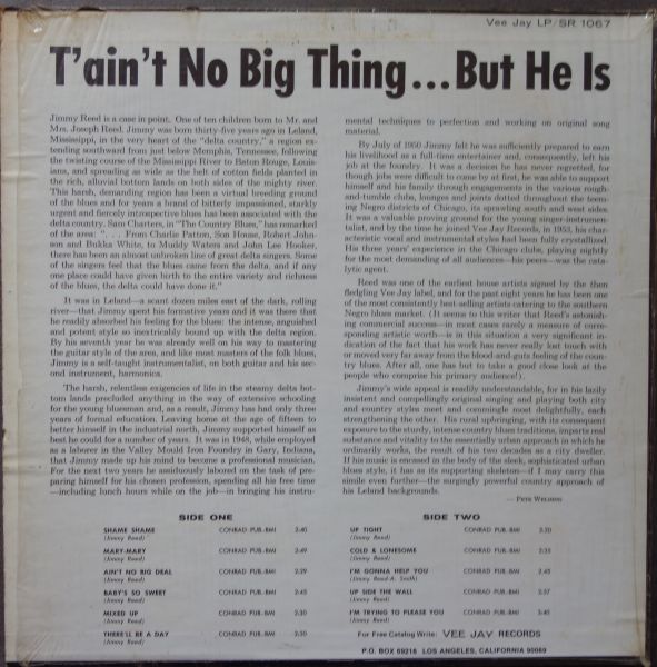 T'aint No Big Thing But He Is Jimmy Reed - Image 2